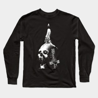 Skull cross candle Long Sleeve T-Shirt